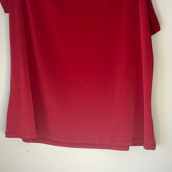 Torrid Short Sleeve / Tank Combo Red Blouse Size 1 - Picture 11 of 11